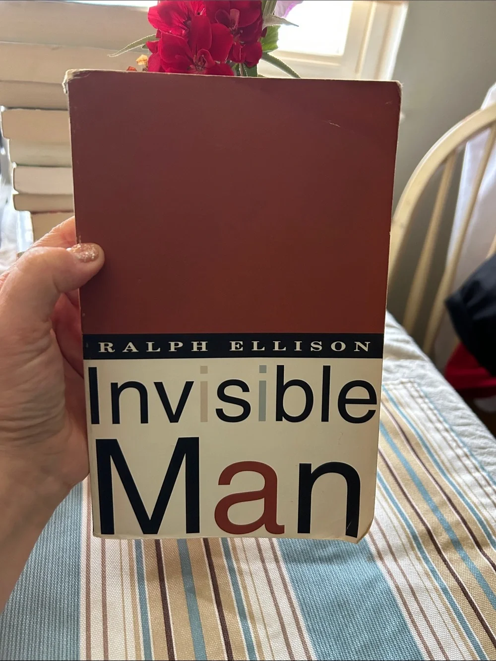 Ralph Ellison Invisible Man - Rust & White Cover
